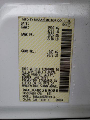 Photo 10 from auction – 2013 NISSAN ALTIMA 2.5 with VIN 1N4AL3AP4DC269086