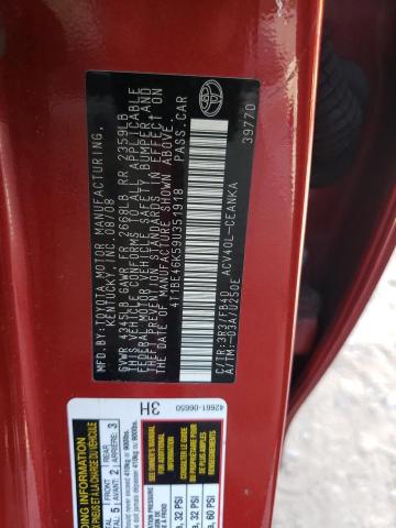 Photo 10 from auction – 2009 TOYOTA CAMRY BASE with VIN 4T1BE46K59U351918