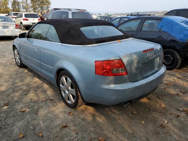 Photo 3 from auction – 2004 AUDI A4 1.8 CAB with VIN WAUAC48H24K010193