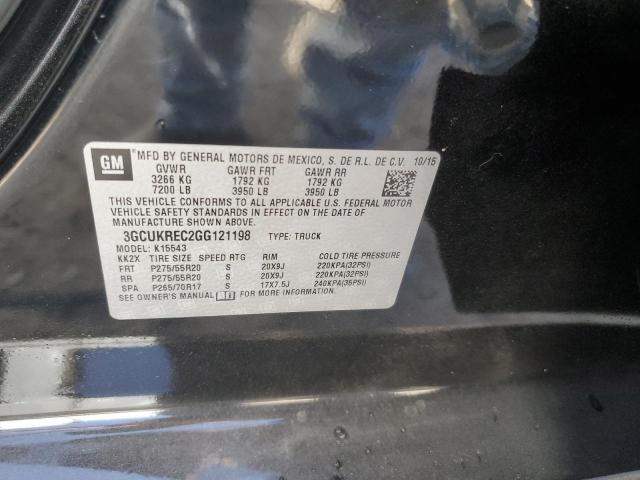 Photo 10 from auction – 2016 CHEVROLET SILVERADO with VIN 3GCUKREC2GG121198