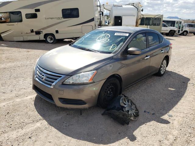 Photo 2 from auction – 2015 NISSAN SENTRA S with VIN 3N1AB7AP6FL693285
