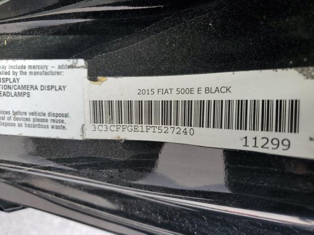 Photo 10 from auction – 2015 FIAT 500 ELECTR with VIN 3C3CFFGE1FT527240