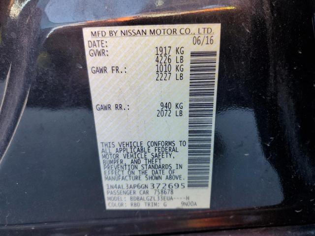 Photo 10 from auction – 2016 NISSAN ALTIMA 2.5 with VIN 1N4AL3AP6GN372695