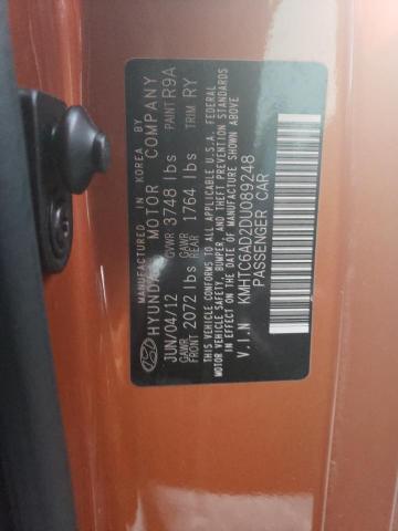 Photo 10 from auction – 2013 HYUNDAI VELOSTER with VIN KMHTC6AD2DU089248