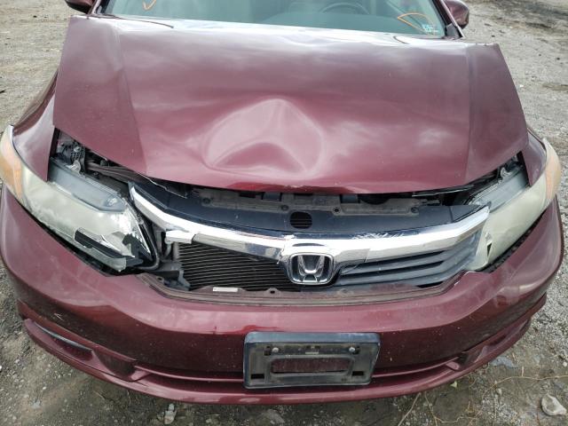 Photo 9 from auction – 2012 HONDA CIVIC EXL with VIN 2HGFB2F9XCH567341