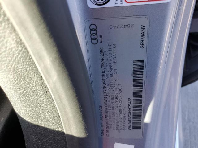 Photo 10 from auction – 2017 AUDI S7 PREMIUM with VIN WAUWFAFC4HN023423