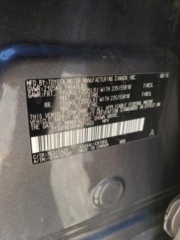 Photo 10 from auction – 2015 TOYOTA RAV4 LIMIT with VIN 2T3DFREV6FW371869