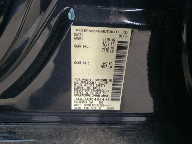 Photo 10 from auction – 2015 NISSAN ALTIMA 2.5 with VIN 1N4AL3AP2FC434443