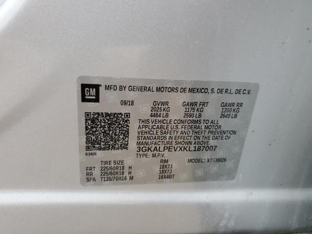 Photo 10 from auction – 2019 GMC TERRAIN SL with VIN 3GKALPEVXKL187007