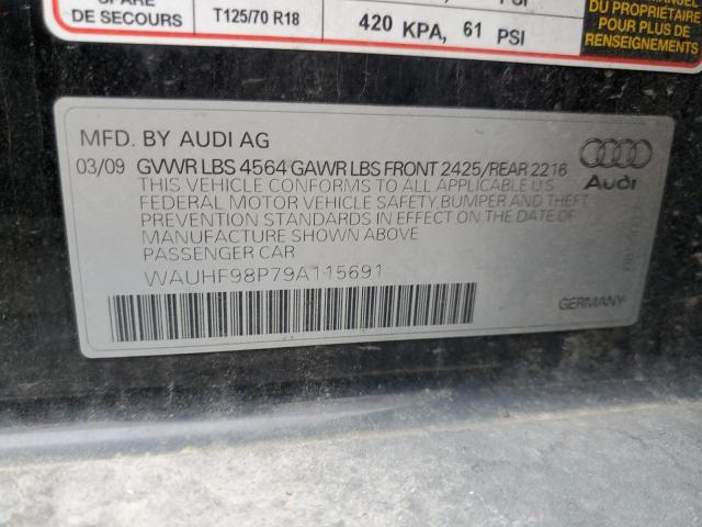 Photo 10 from auction – 2009 AUDI A3 2.0T with VIN WAUHF98P79A115691