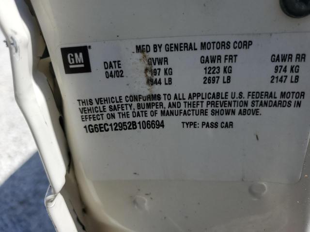 Photo 10 from auction – 2002 CADILLAC ELDORADO C with VIN 1G6EC12952B106694