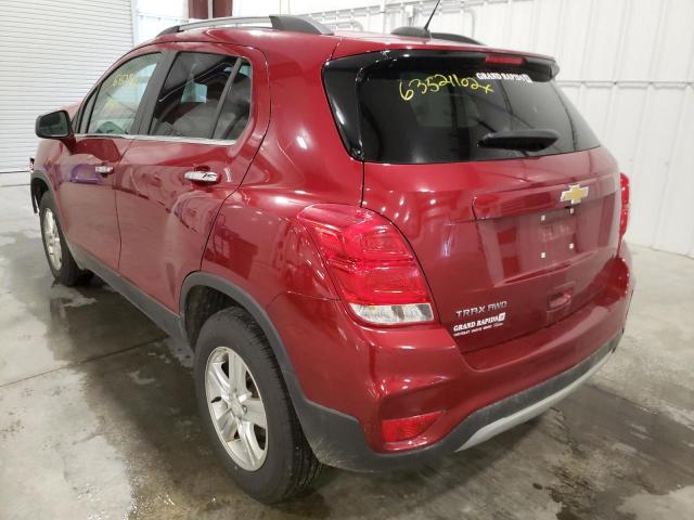 Photo 3 from auction – 2020 CHEVROLET TRAX 1LT with VIN 3GNCJPSB1LL261749
