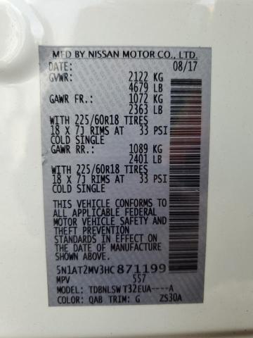 Photo 10 from auction – 2017 NISSAN ROGUE SV with VIN 5N1AT2MV3HC871199