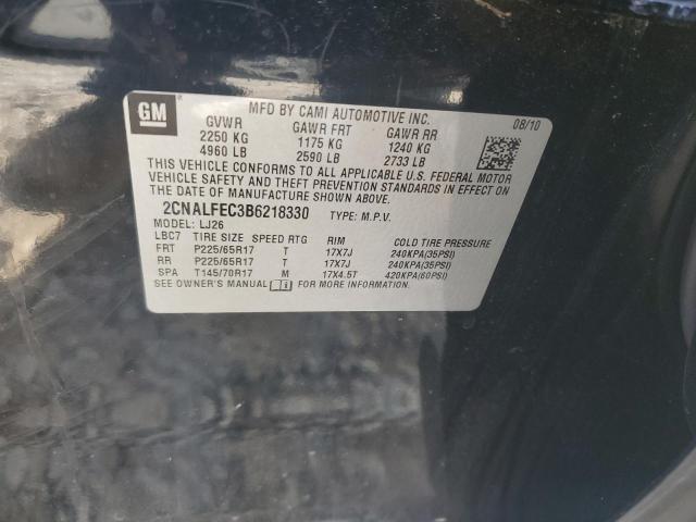 Photo 10 from auction – 2011 CHEVROLET EQUINOX LT with VIN 2CNALFEC3B6218330