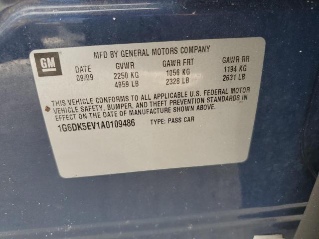 Photo 10 from auction – 2010 CADILLAC CTS PERFOR with VIN 1G6DK5EV1A0109486