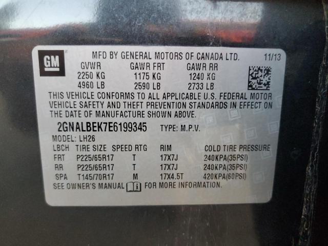 Photo 10 from auction – 2014 CHEVROLET EQUINOX LT with VIN 2GNALBEK7E6199345