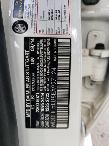 Photo 10 from auction – 2014 MERCEDES-BENZ E 350 with VIN WDDHF5KB8EA997124