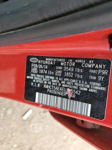 Photo 10 from auction – 2014 HYUNDAI ACCENT GLS with VIN KMHCT5AE4EU165542