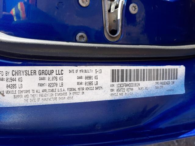 Photo 10 from auction – 2013 DODGE DART SXT with VIN 1C3CDFBAXDD318124