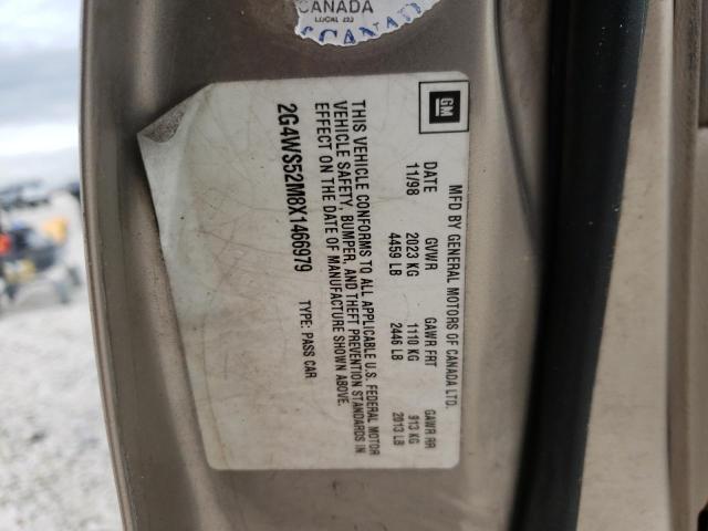 Photo 10 from auction – 1999 BUICK CENTURY CU with VIN 2G4WS52M8X1466979