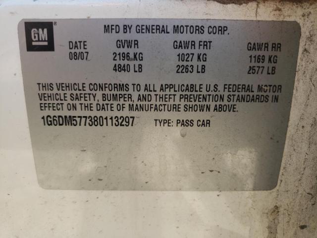Photo 10 from auction – 2008 CADILLAC CTS with VIN 1G6DM577380113297