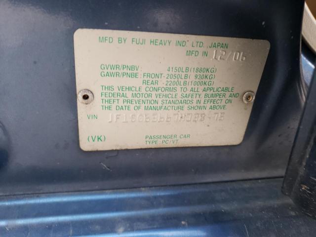 Photo 10 from auction – 2007 SUBARU FORESTER 2 with VIN JF1SG63667H738975