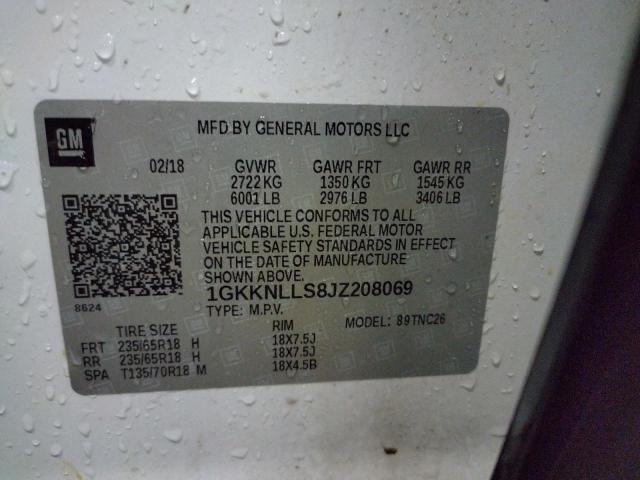 Photo 10 from auction – 2018 GMC ACADIA SLE with VIN 1GKKNLLS8JZ208069