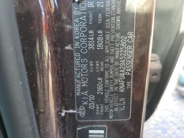 Photo 10 from auction – 2010 KIA FORTE EX with VIN KNAFU4A29A5225802