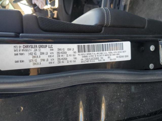 Photo 10 from auction – 2012 JEEP GRAND CHER with VIN 1C4RJFDJ2CC333832