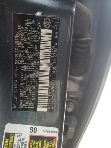Photo 10 from auction – 2016 TOYOTA COROLLA L with VIN 2T1BURHE3GC658591