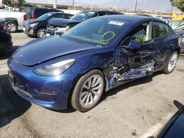 TESLA MODEL 3 2022 with VIN 5YJ3E1EA4NF142687 - Photo from auction