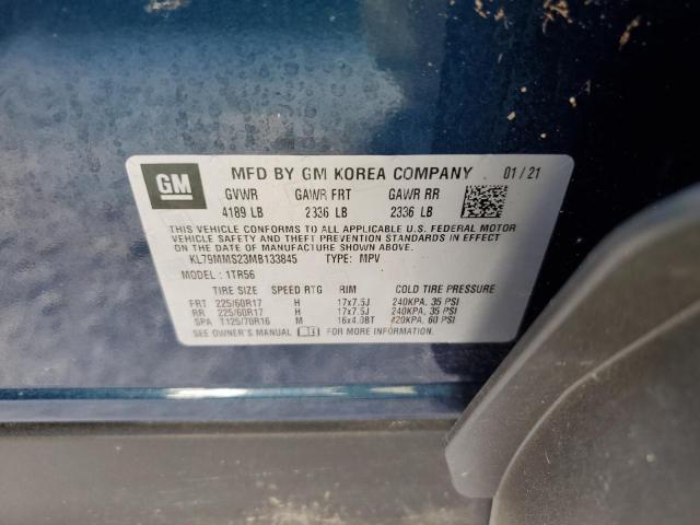 Photo 10 from auction – 2021 CHEVROLET TRAILBLAZE with VIN KL79MMS23MB133845