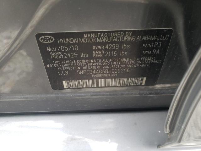 Photo 10 from auction – 2011 HYUNDAI SONATA GLS with VIN 5NPEB4AC5BH029256