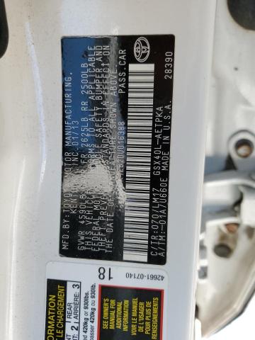 Photo 10 from auction – 2013 TOYOTA AVALON BAS with VIN 4T1BK1EB2DU016388