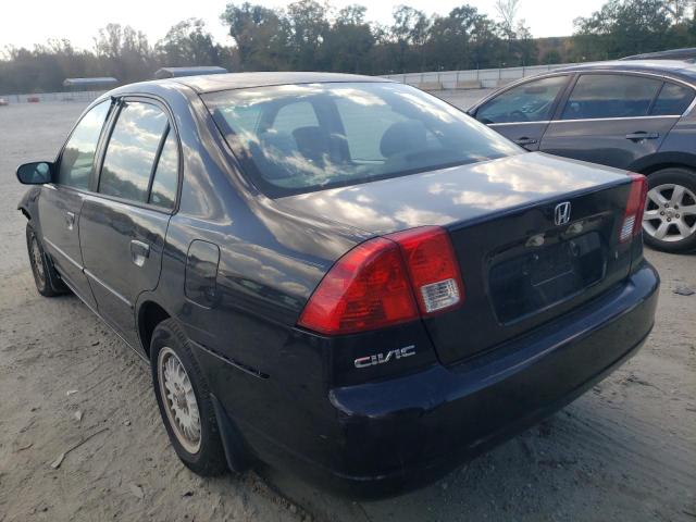 Photo 3 from auction – 2003 HONDA CIVIC LX with VIN 2HGES165X3H543785