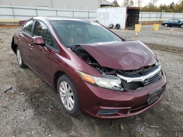HONDA CIVIC EXL 2012 with VIN 2HGFB2F9XCH567341 - Photo from auction