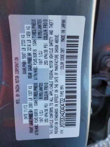Photo 10 from auction – 2013 MAZDA CX-9 TOURI with VIN JM3TB3CA4D0404722