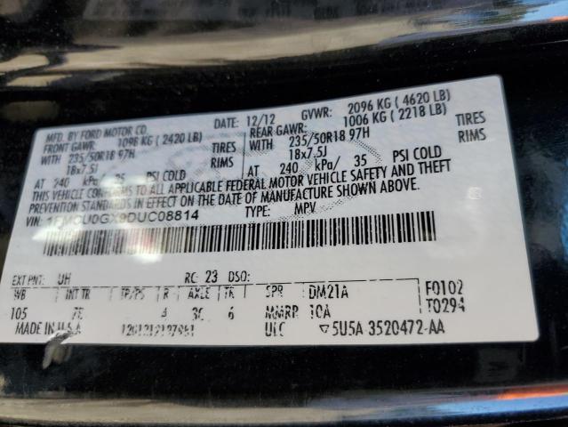 Photo 10 from auction – 2013 FORD ESCAPE SE with VIN 1FMCU0GX9DUC08814