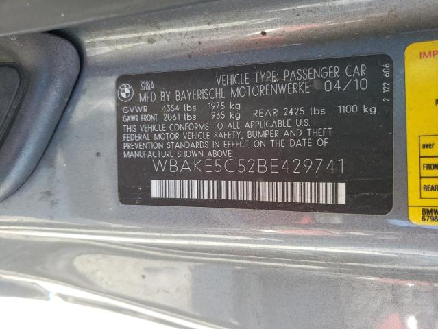 Photo 10 from auction – 2011 BMW 328 I SULE with VIN WBAKE5C52BE429741