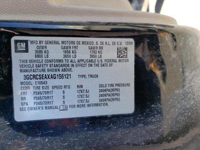 Photo 10 from auction – 2010 CHEVROLET silverado with VIN 3GCRCSEAXAG156121