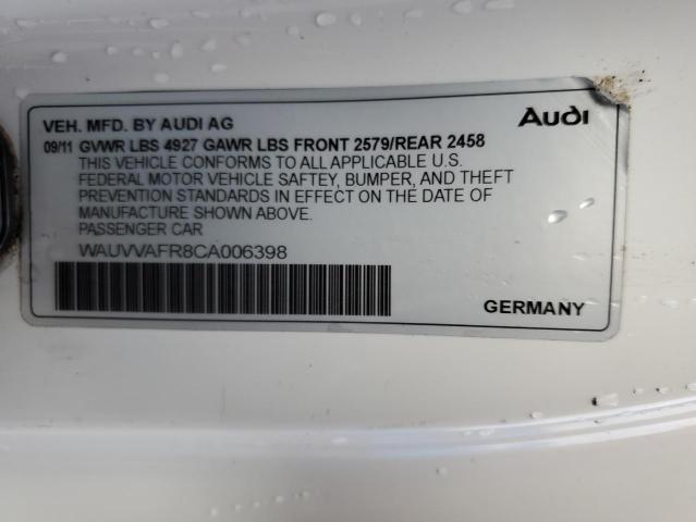 Photo 10 from auction – 2012 AUDI S5 PRESTIG with VIN WAUVVAFR8CA006398