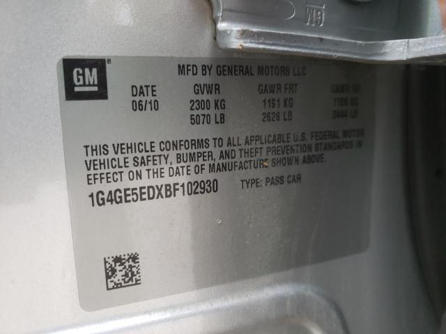 Photo 10 from auction – 2011 BUICK LACROSSE C with VIN 1G4GE5EDXBF102930