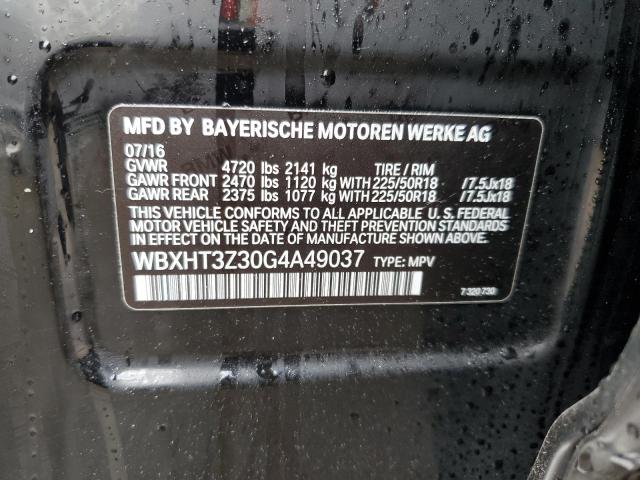 Photo 10 from auction – 2016 BMW X1 XDRIVE2 with VIN WBXHT3Z30G4A49037