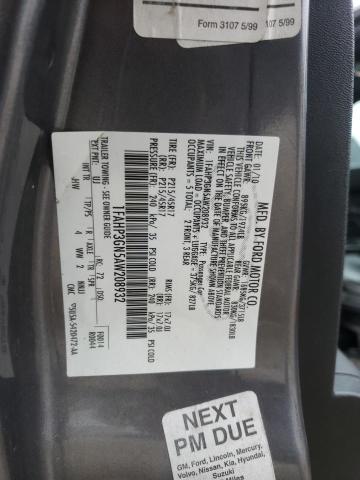 Photo 10 from auction – 2010 FORD FOCUS SES with VIN 1FAHP3GN5AW208932