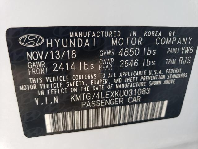 Photo 10 from auction – 2019 GENESIS G70 ELITE with VIN KMTG74LEXKU031083