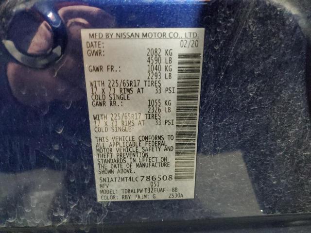 Photo 10 from auction – 2020 NISSAN ROGUE S with VIN 5N1AT2MT4LC786508