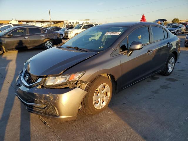 Photo 2 from auction – 2013 HONDA CIVIC LX with VIN 2HGFB2F59DH584582