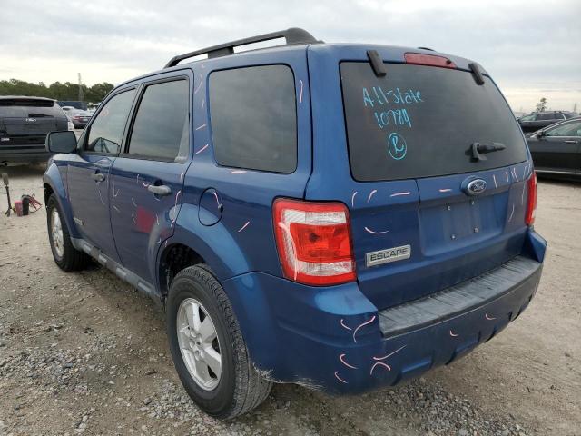 Photo 3 from auction – 2008 FORD ESCAPE XLS with VIN 1FMCU02ZX8KD14537