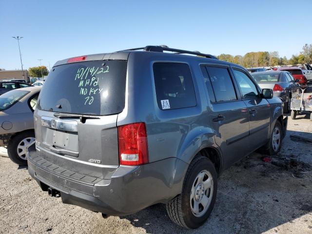 Photo 4 from auction – 2013 HONDA PILOT LX with VIN 5FNYF4H28DB076782