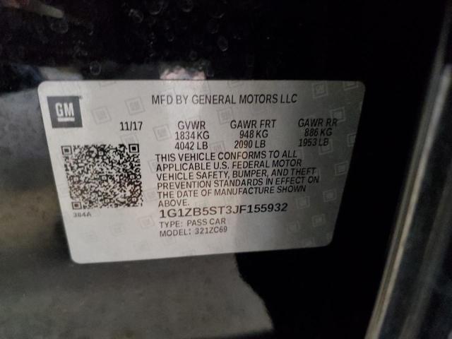 Photo 10 from auction – 2018 CHEVROLET MALIBU LS with VIN 1G1ZB5ST3JF155932